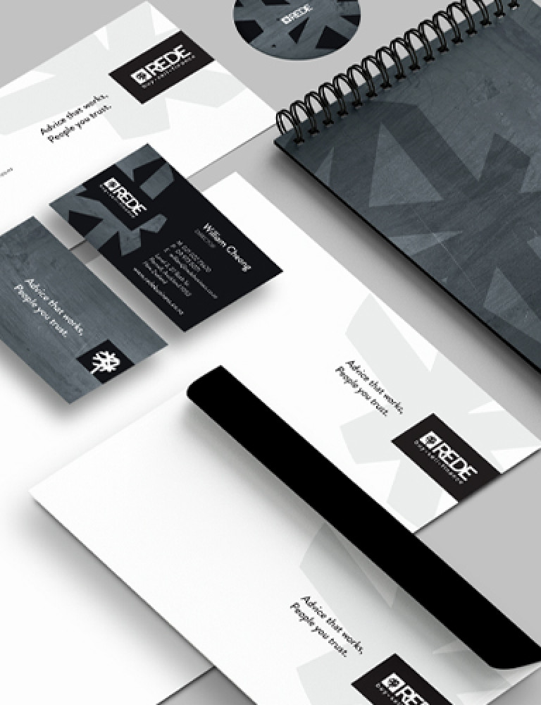 stationary design rede branding