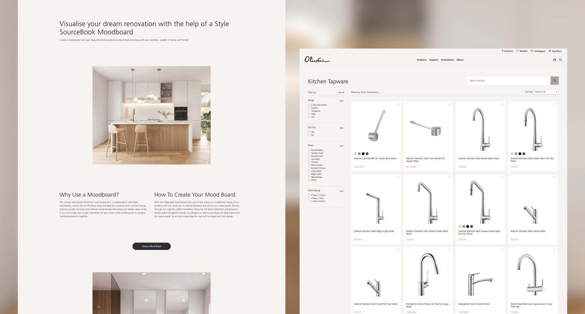 Oliveri online moodboard silverstripe 5