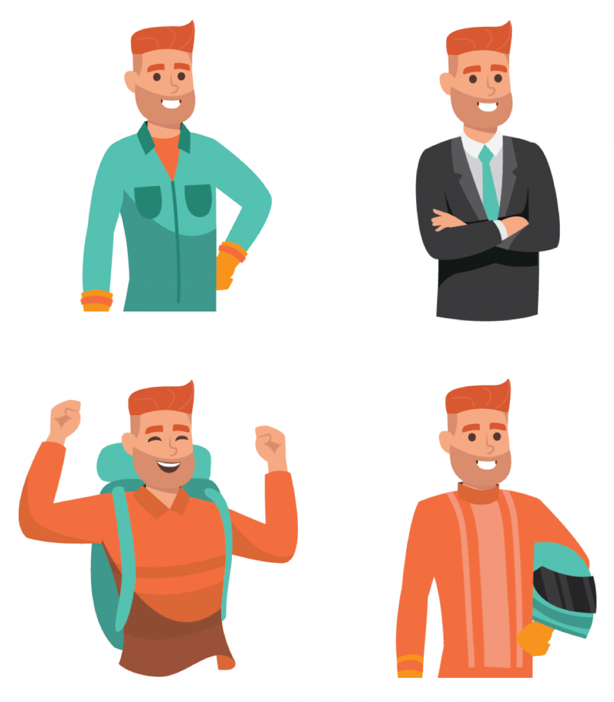 character illustration sorted in schools