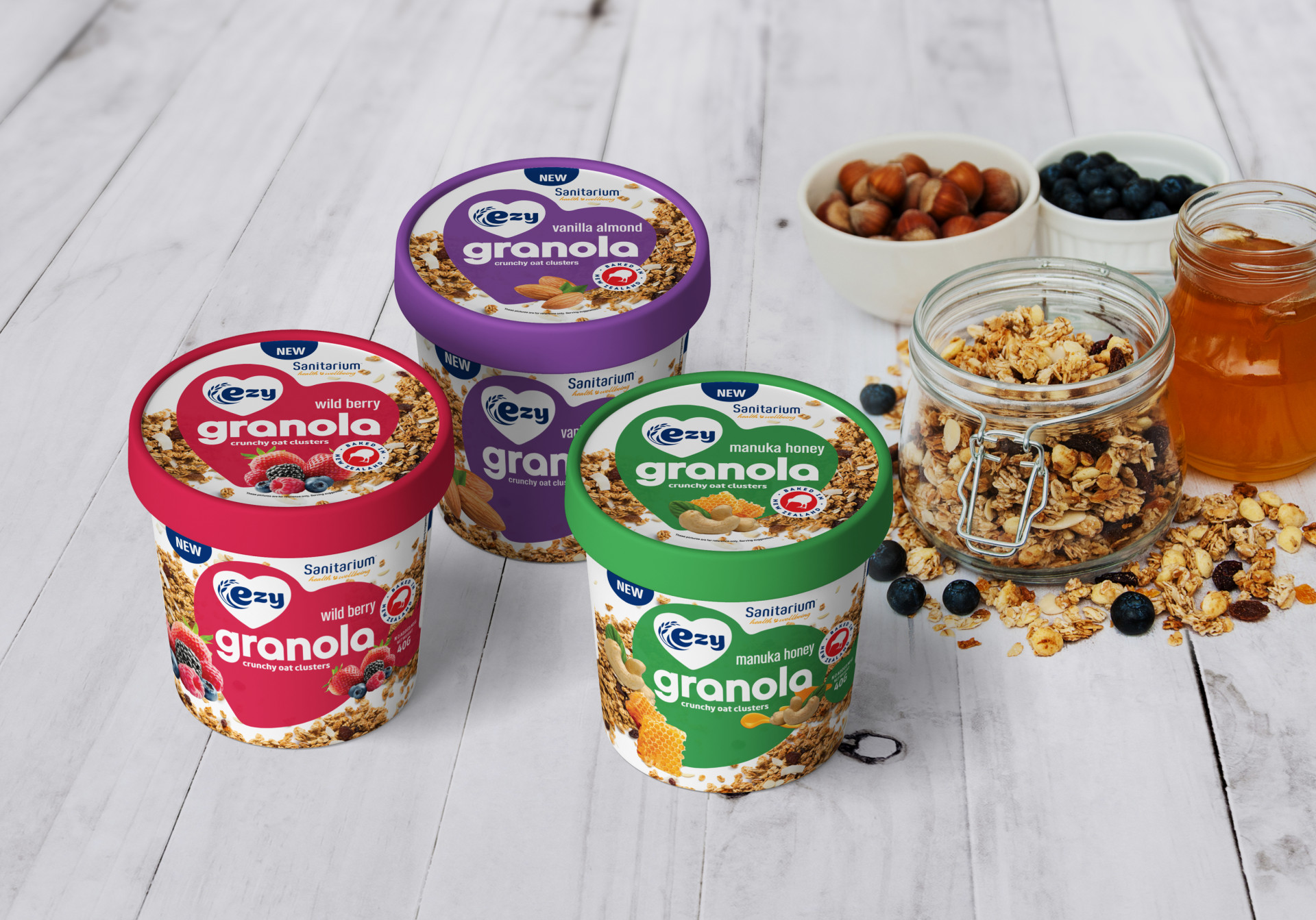 packaging design ezy granola sanitarium
